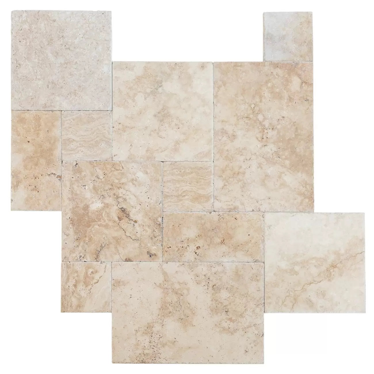 Olympos Travertine Chiseled Edge Tile