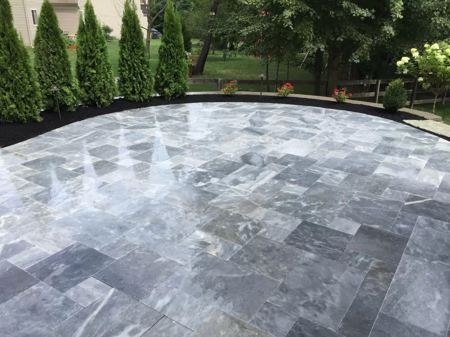 Ice Blue Marble Pavers