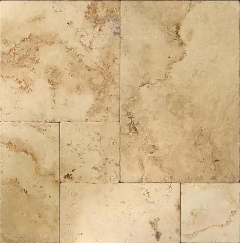 Aspendos Travertine Tumbled Edge Tiles