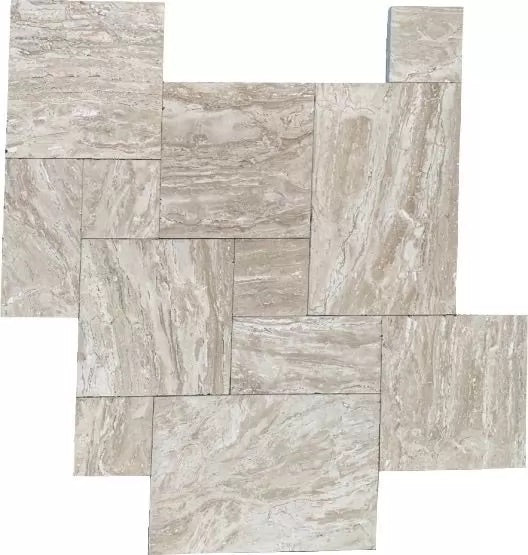 Cream Royal Travertine Pavers