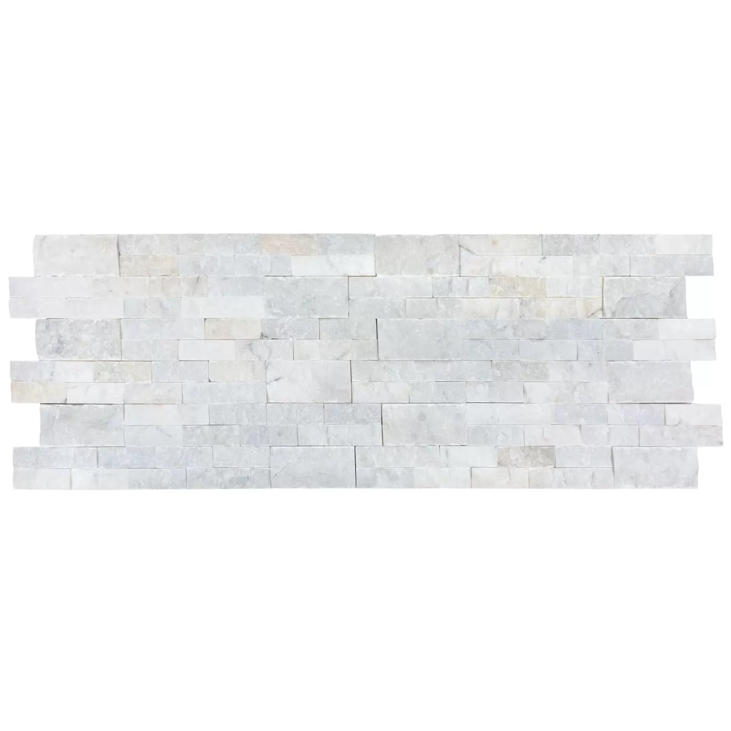 Mugla White 6×24 Splitface Ledger Stone