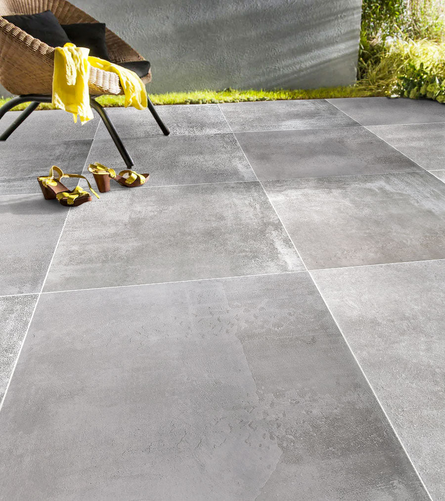 24x24 Nexos Gray Porcelain Pavers