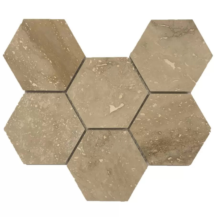 Patara 4″ Hexagon Mosaics