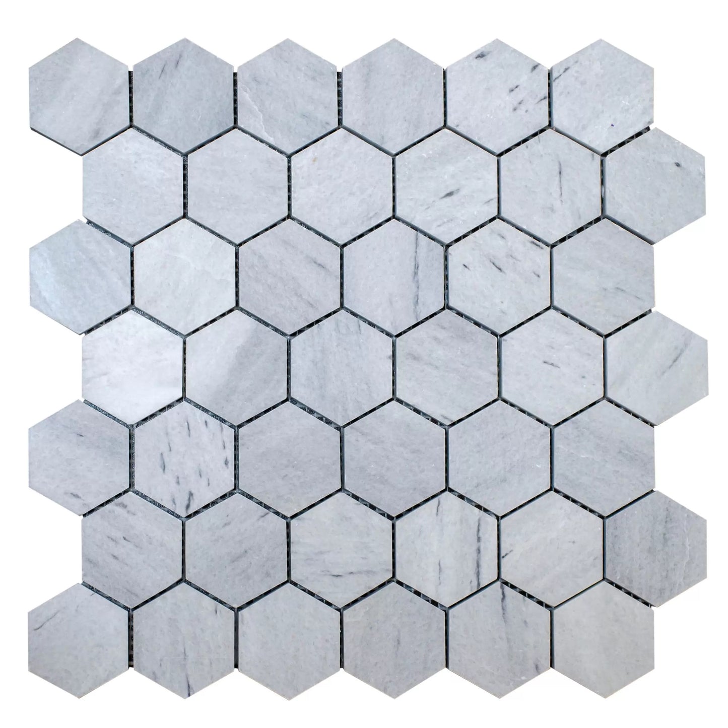 Solto White 2″ Hexagon Mosaics