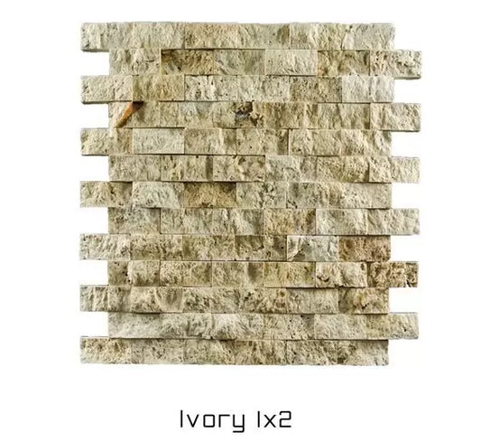 Splitface 1×2 Ivory