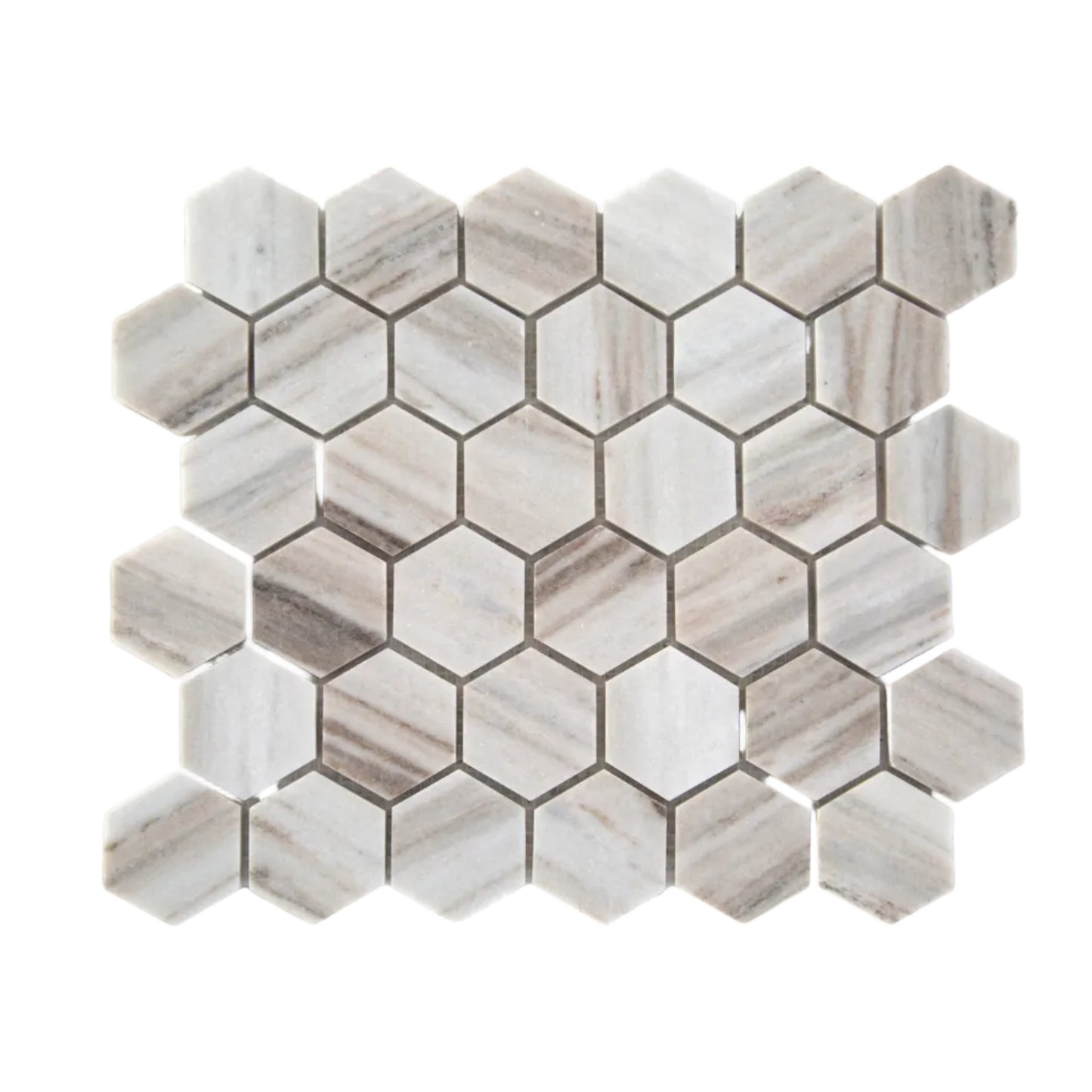 Palissandro 2" Hexagon Mosaic