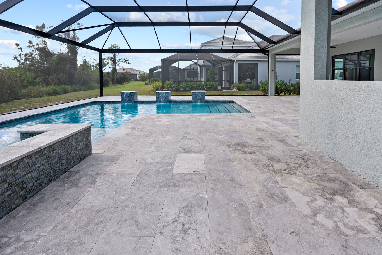 Talya Grey Marble Pavers