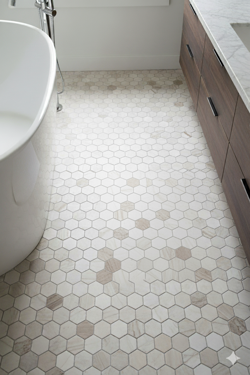 Palissandro 2" Hexagon Mosaic