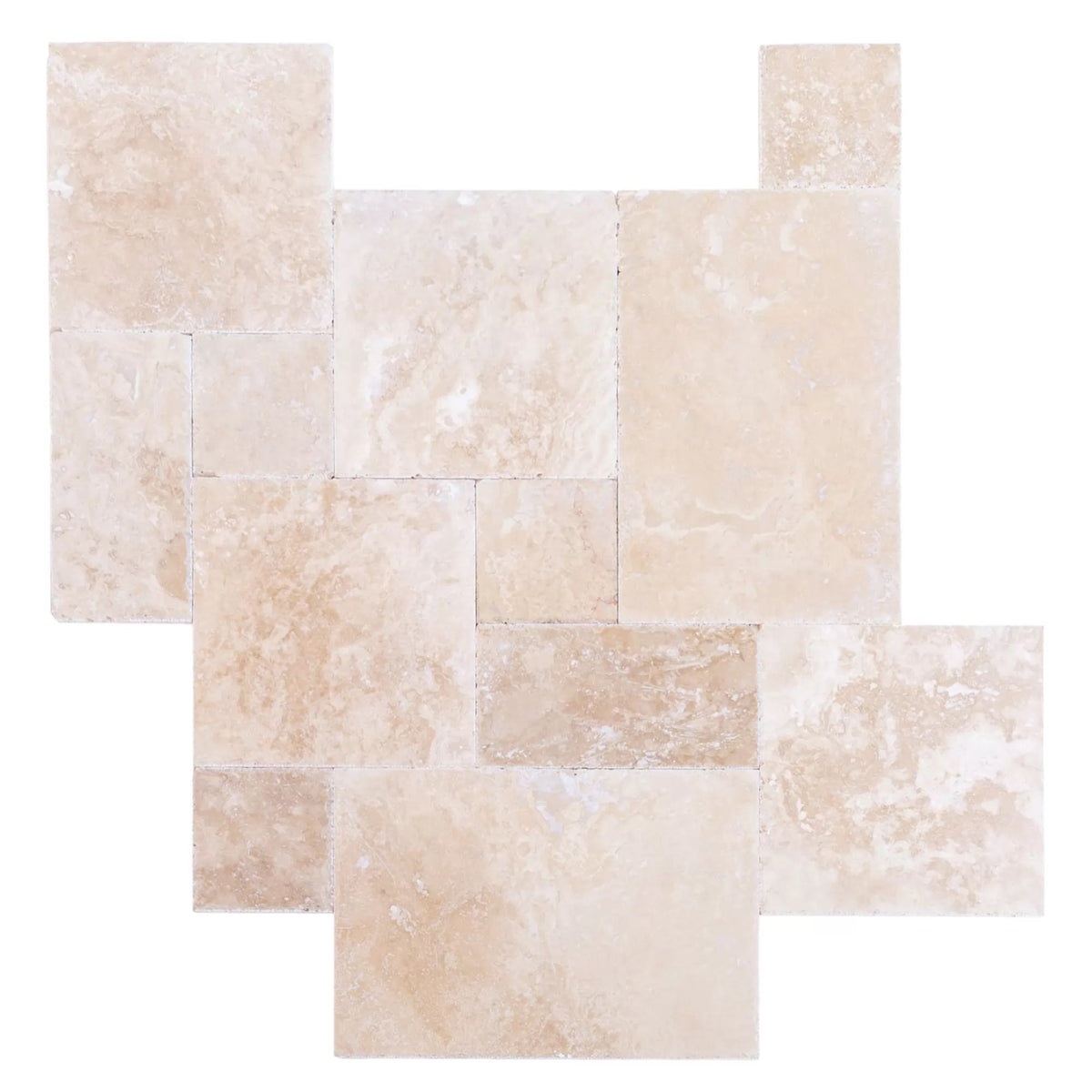 French Pattern Tile Light Ivory Tuscany French Pattern Tiles – Harmony Stone