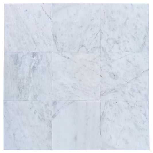 24x24 Mugla White Marble Tile