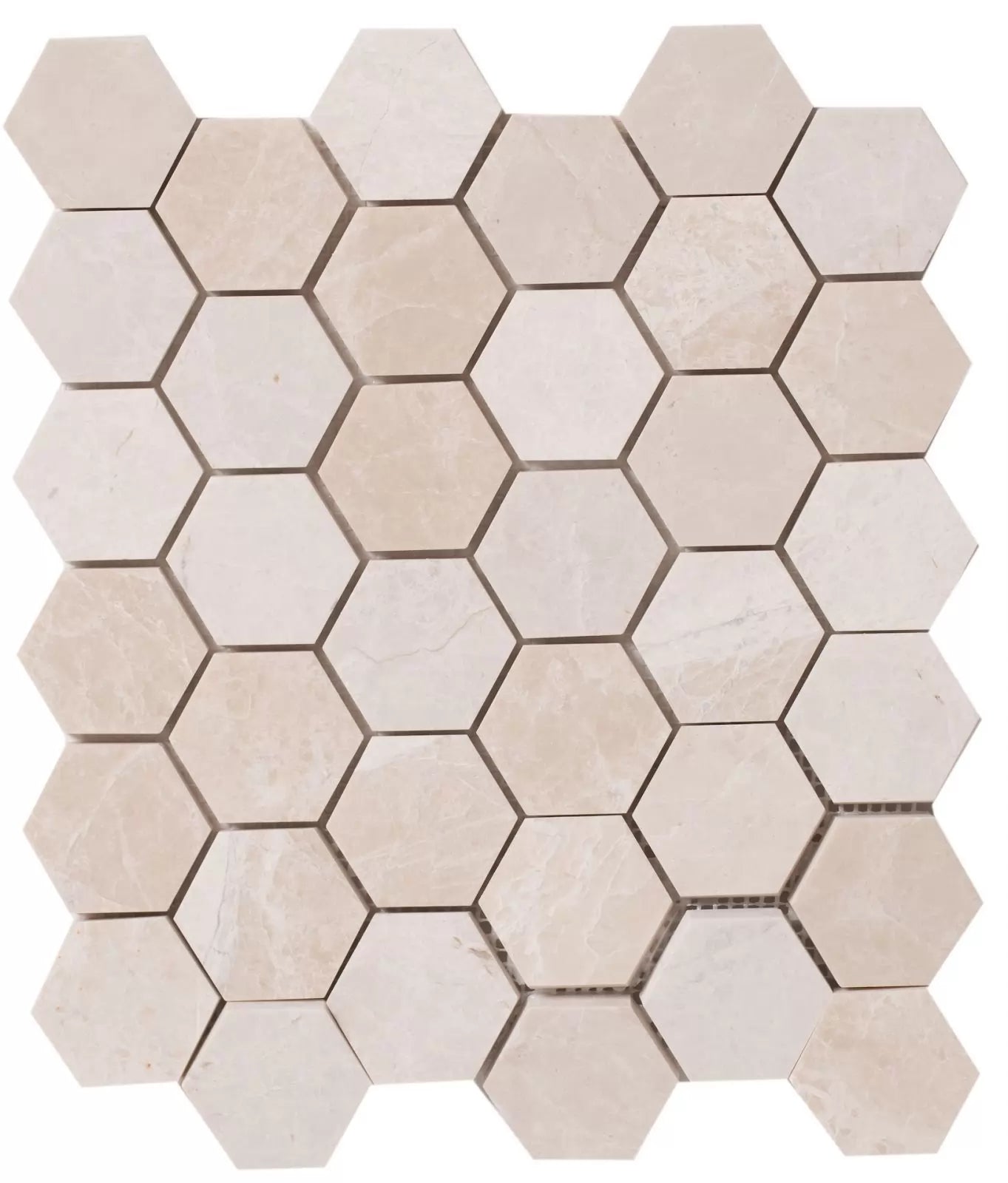 Vanilla Beige 2" Hexagon